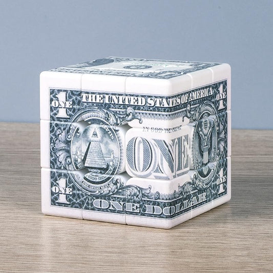 Cuberspeed Dollar Cube side view showing durable, smooth turning ABS pieces