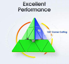 Cuberspeed GAN Pyramid M 120° corner cutting aids reliable control.