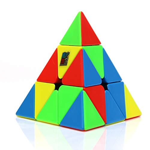 CuberSpeed Moyu Pyramid bright colors; high visibility for quick recognition.
