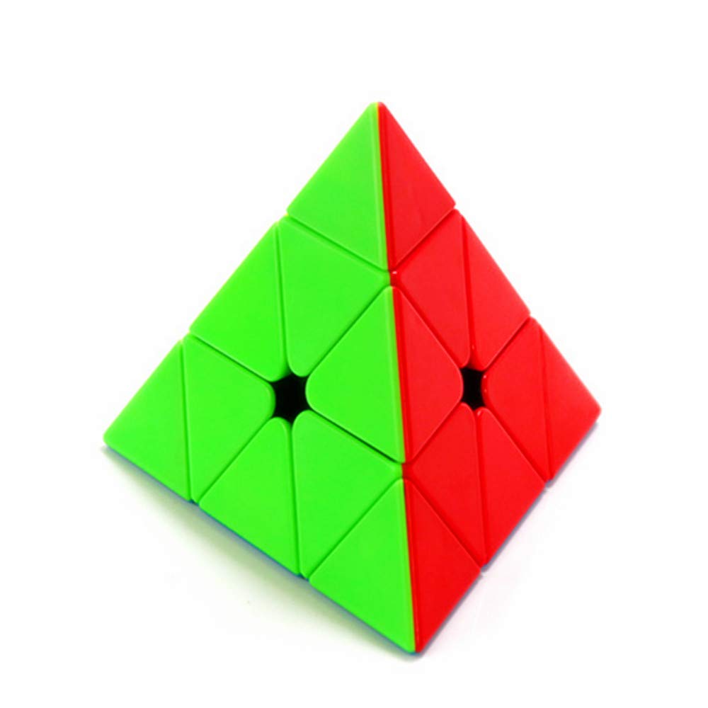CuberSpeed Moyu Pyramid stickerless design; smooth, stable rotation for confident solving.