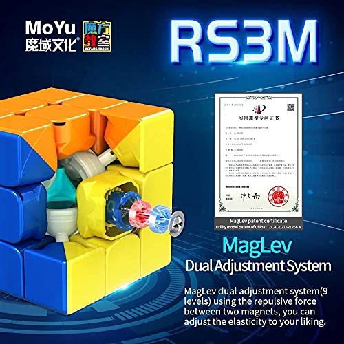 Moyu RS3M MagLev 9-level elastic dial highlights adjustable feel