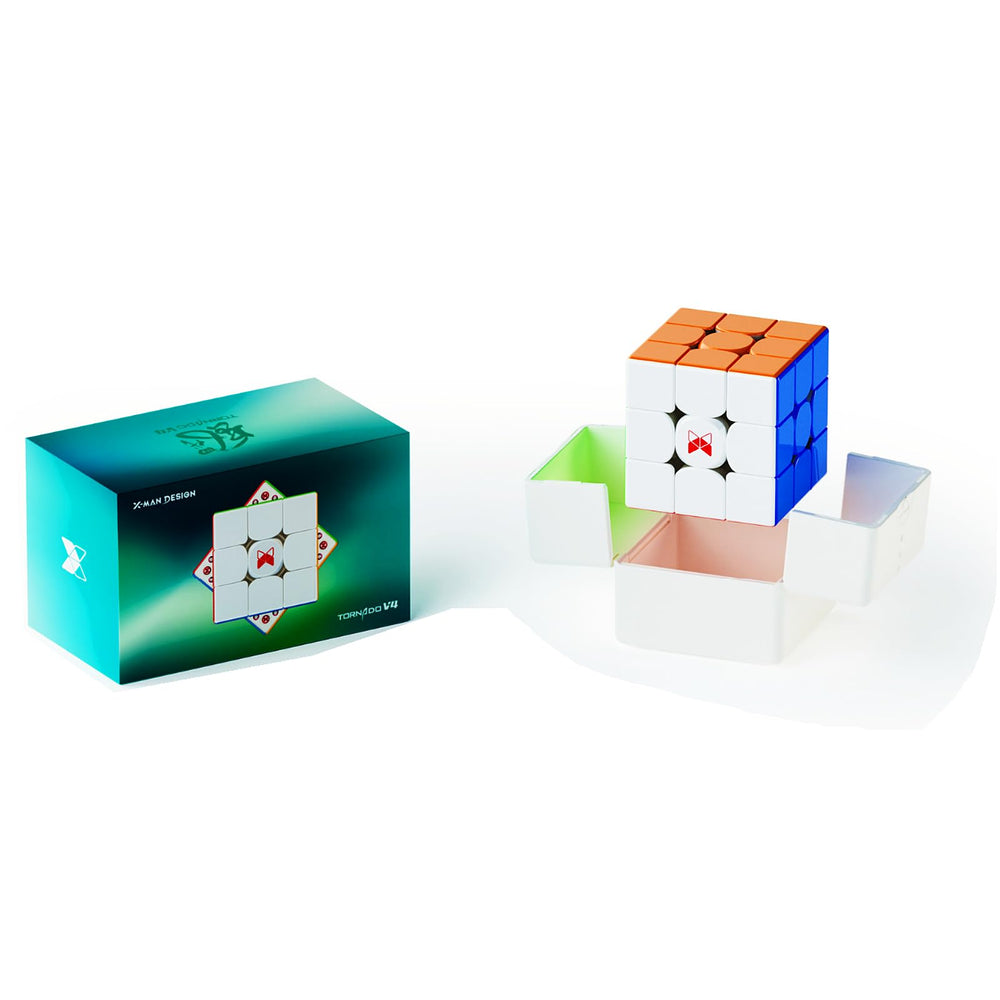Gift-ready Cuberspeed X-Man Tornado V4 M packaging for gifting enthusiasts.