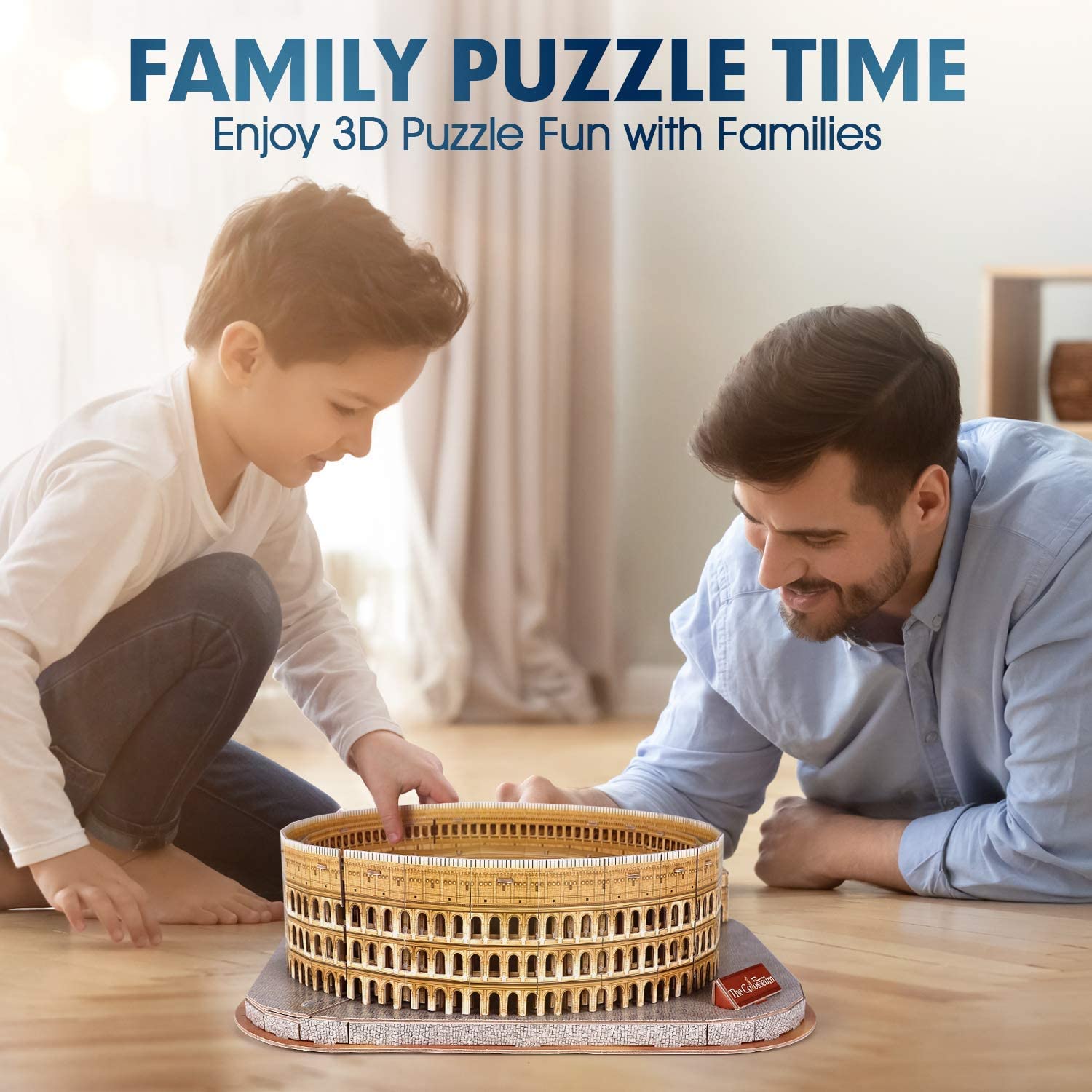 CubicFun assembled Colosseum display ready to decorate your space.