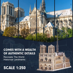 CubicFun Notre Dame 3D puzzle 6-hour challenge invites careful assembly and sense of achievement