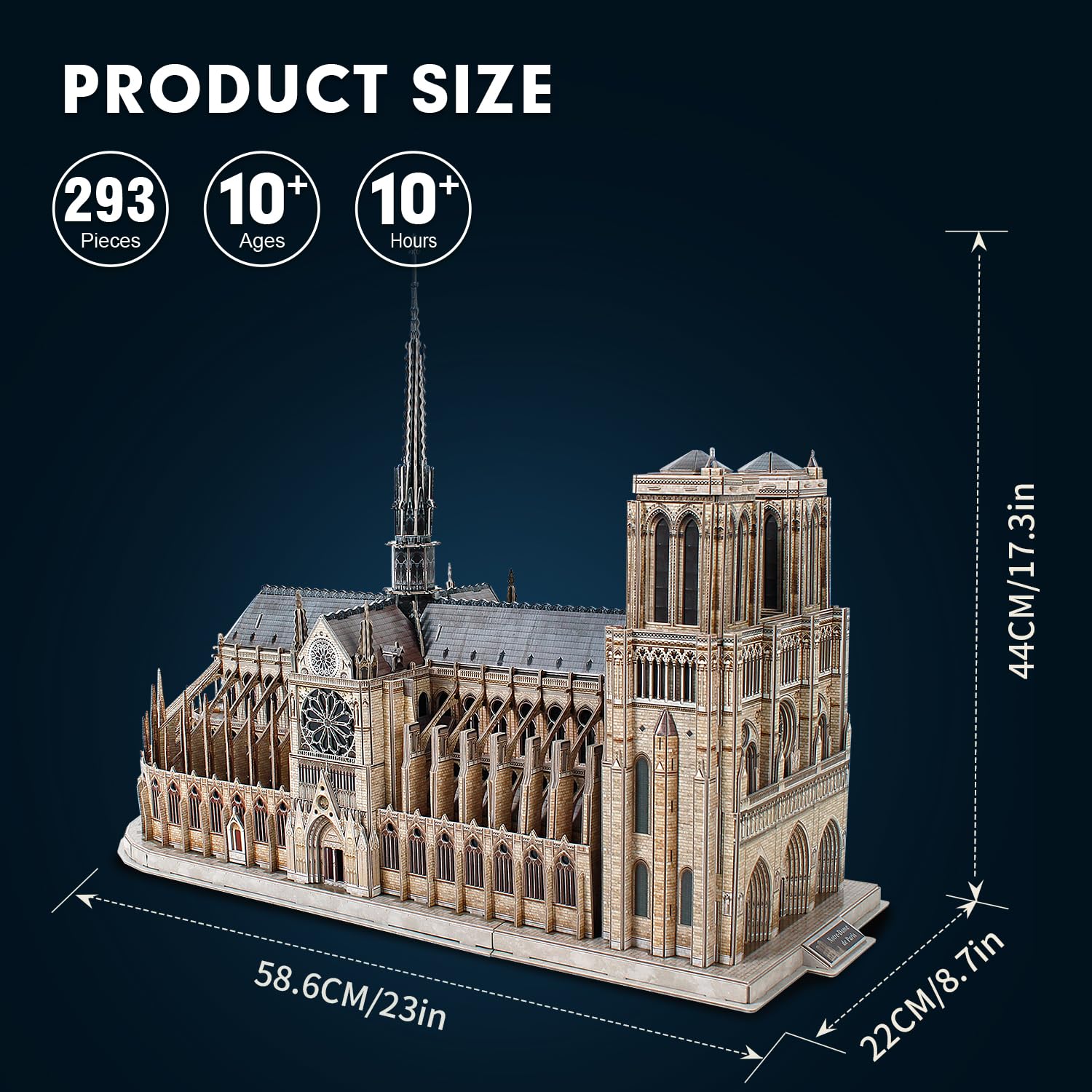 CubicFun Notre Dame 3D puzzle designed for patient hands and rewarding finish