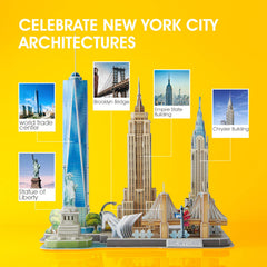 CubicFun NYC skyline Statue of Liberty puzzle inspires imagination and cultural appreciation