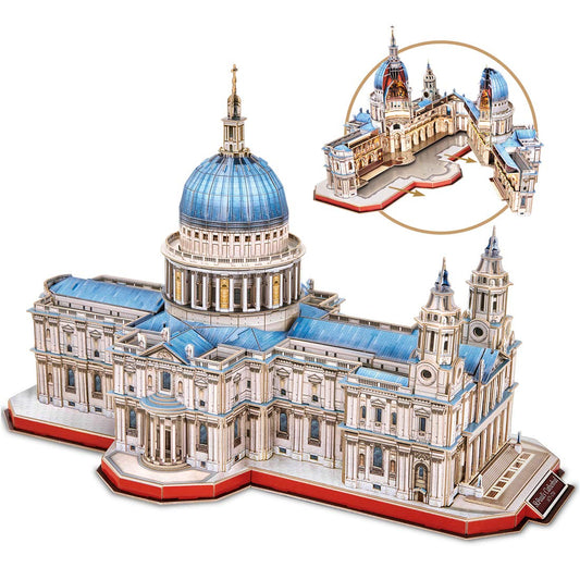 CubicFun Saint Paul Cathedral puzzle with open close structure reveals interior details for immersive viewing