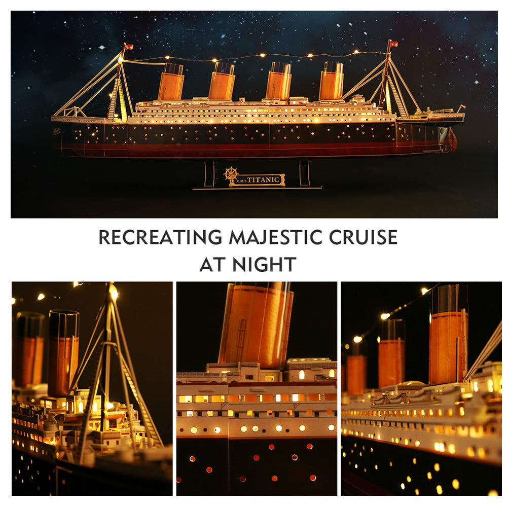 CubicFun Titanic model, ideal gift for teens and adults.