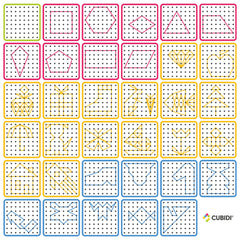 CUBIDI gift-ready geoboard set ideal for birthdays and holidays
