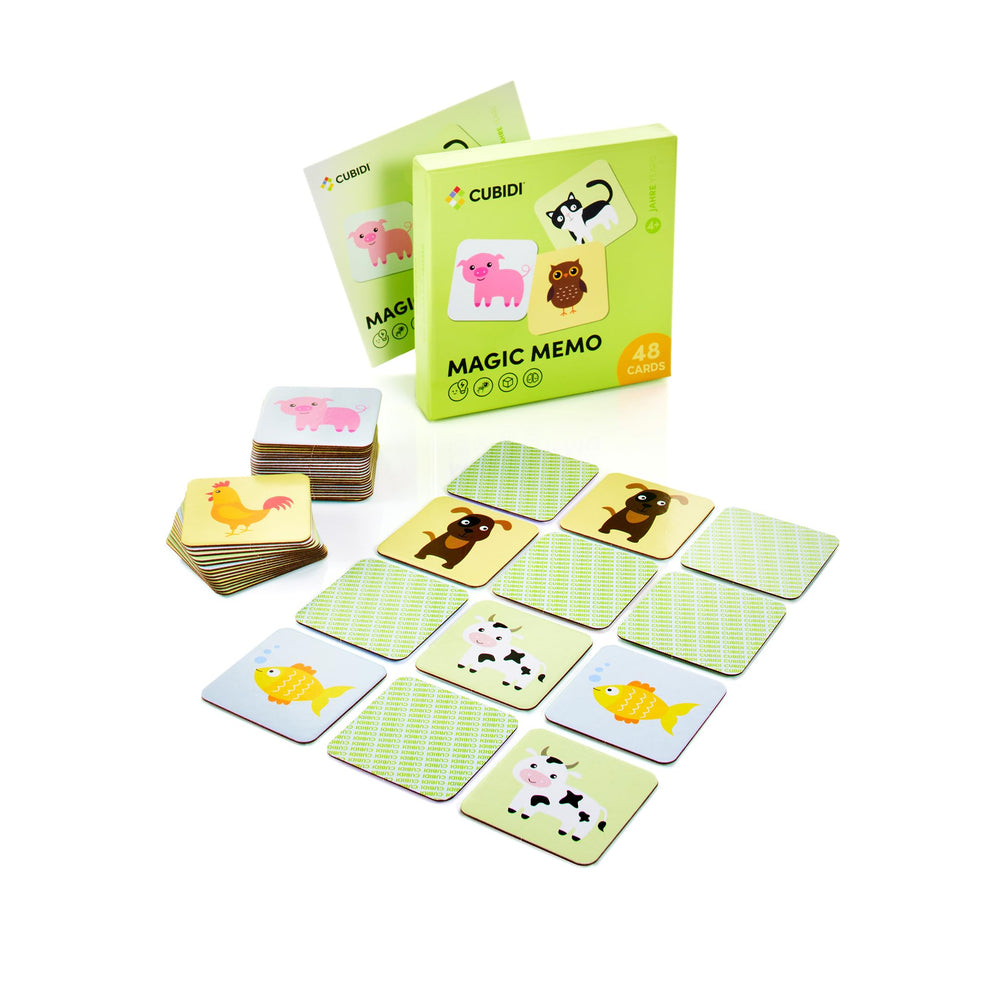 CUBIDI Memory Game cards-tiles promoting concentration through fun matching