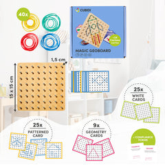 CUBIDI Montessori-inspired toy encourages hands-on learning and fine motor development