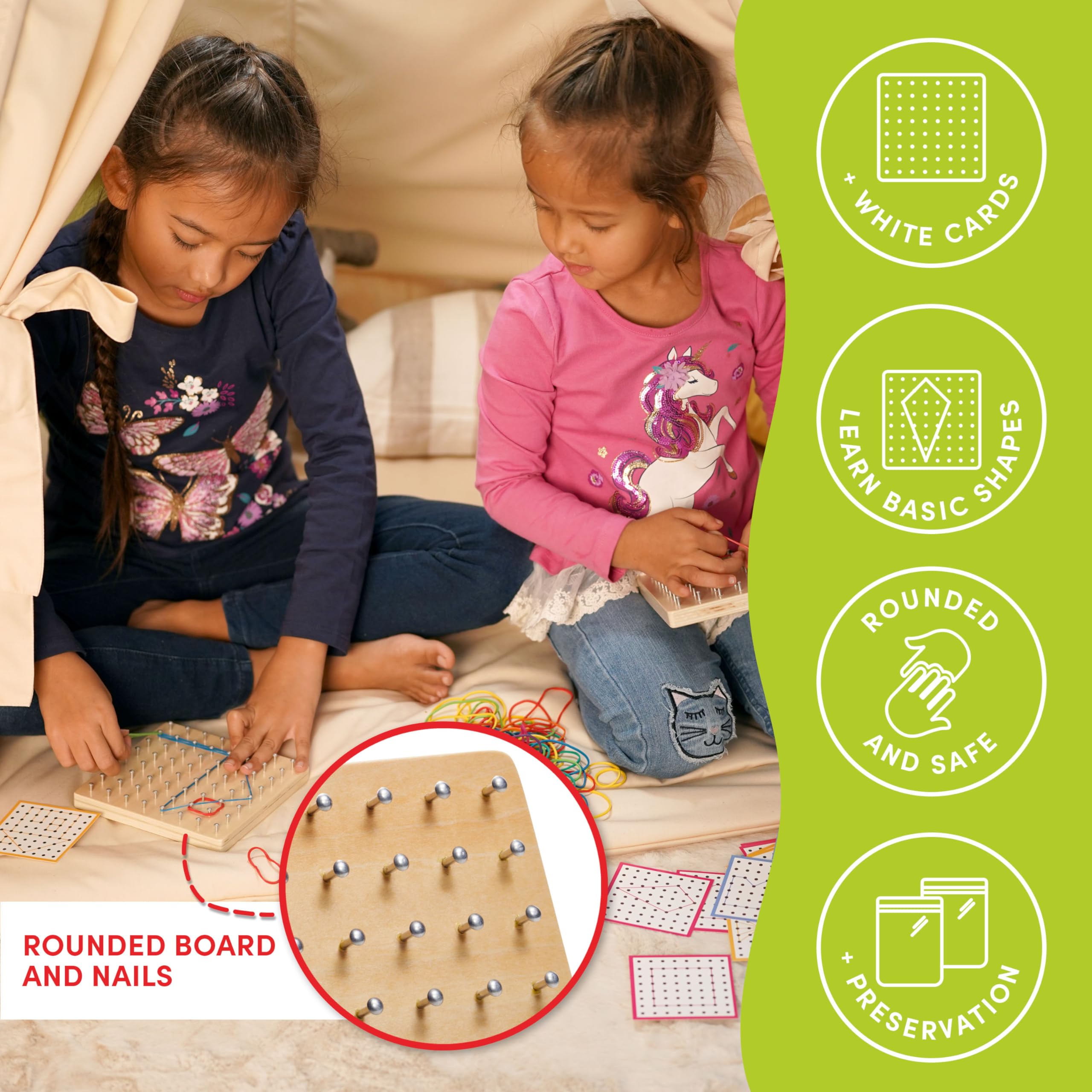 CUBIDI STEM geoboards for classroom use enable collaborative geometry activities