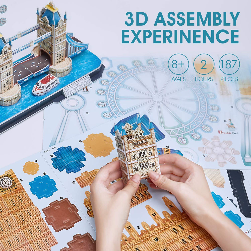 CubicFun London Eye 3D puzzle blends engineering fun with wall display