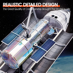 CubicFun NASA Space Shuttle Discovery elevons-adjustable view emphasizing flight realism.