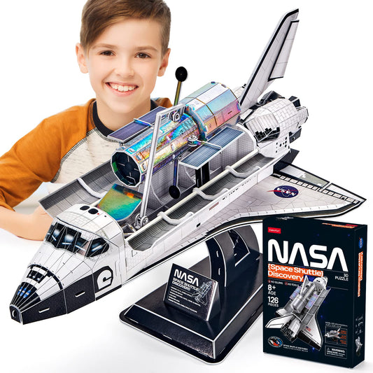 CubicFun NASA Space Shuttle Discovery puzzle-assembly detail for space enthusiasts.