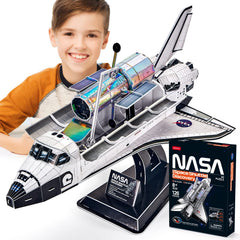 CubicFun NASA Space Shuttle Discovery puzzle-assembly detail for space enthusiasts.