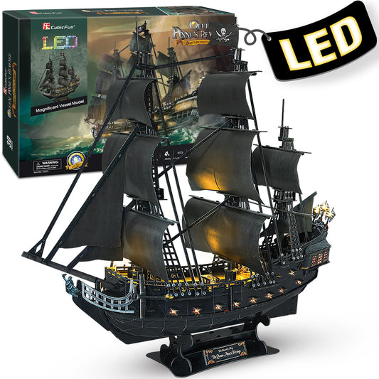 CubicFun Queen Anne's Revenge assembly model for display