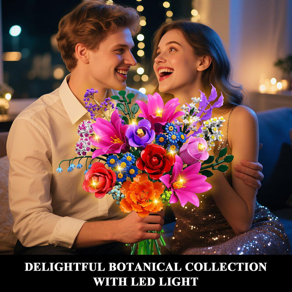 CUBIMANA 21-flower botanical collection blocks showcase diverse blooms and easy display.