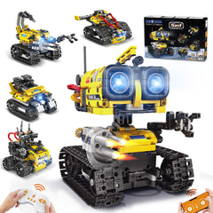 CUBIMANA 5-in-1 robot wall mode demonstrates futuristic design for STEM play.