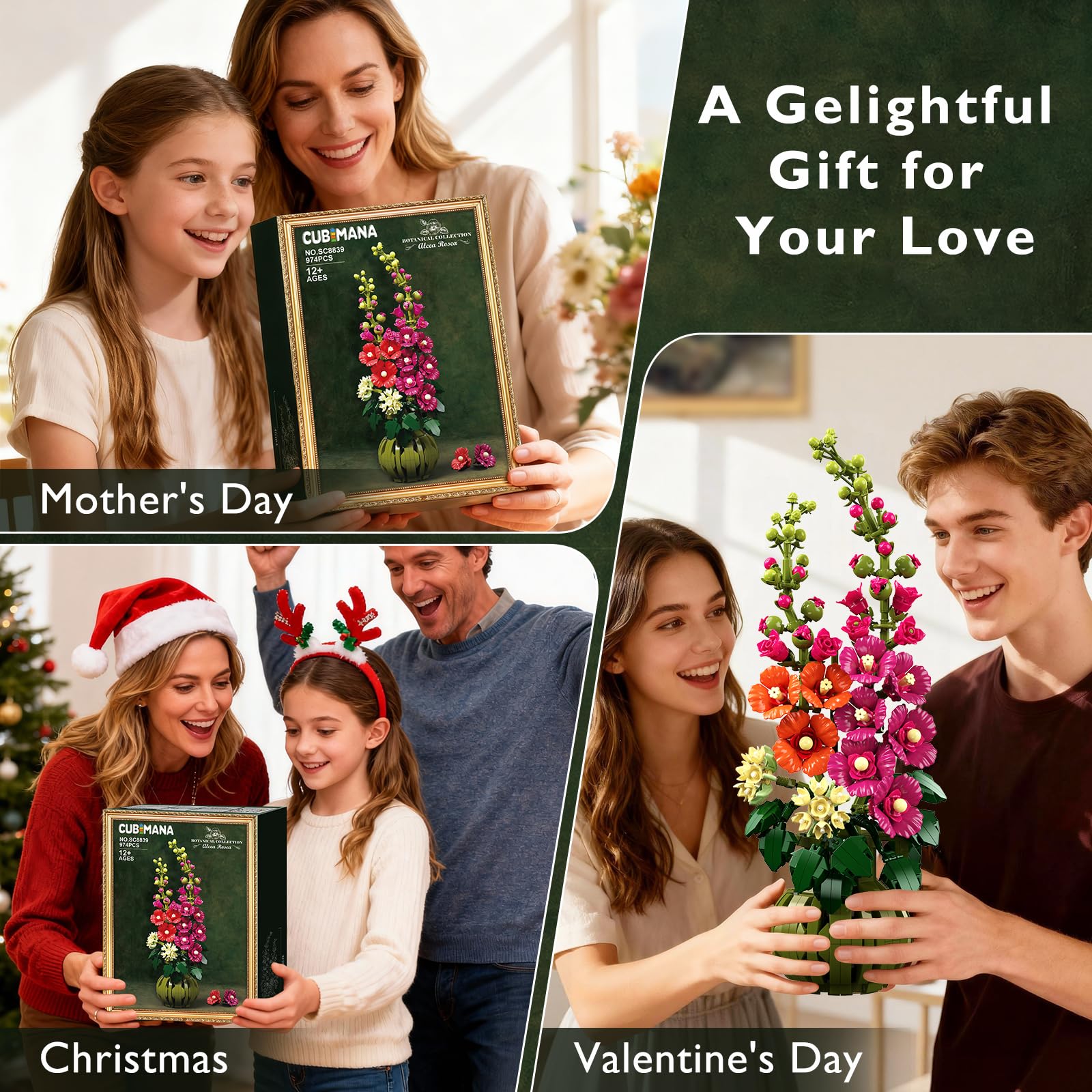 CUBIMANA Alcea Rosea gift packaging suitable for occasions