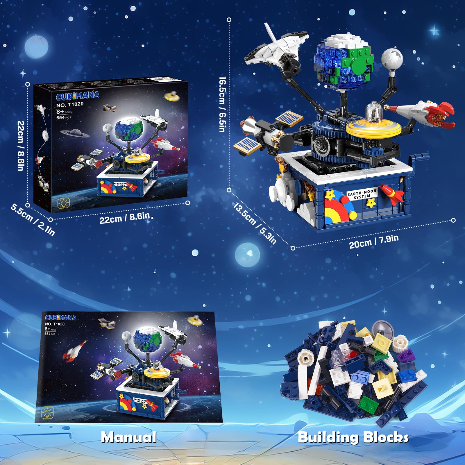 CUBIMANA Astronomy learning space set nurtures curiosity through hands-on construction.