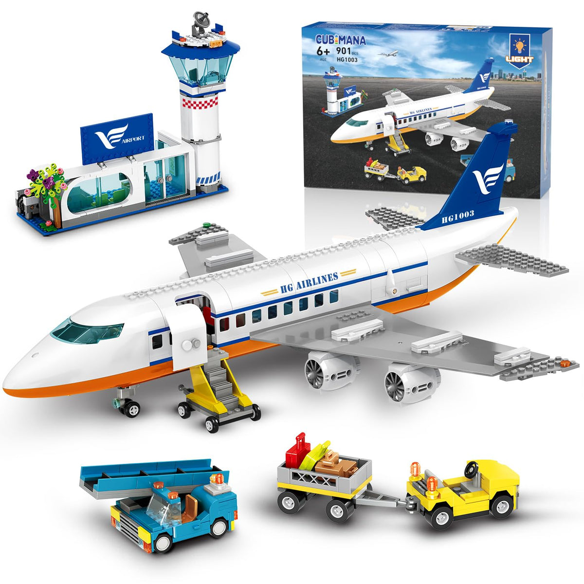 CUBIMANA large city plane assembly for immersive play and display