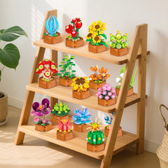 CUBIMANA lifelike flowers with terracotta pots brighten spaces.