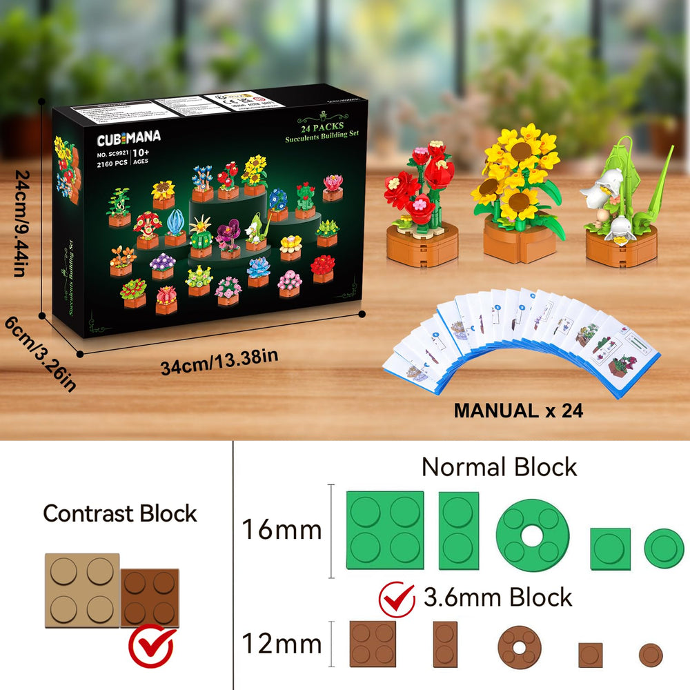 CUBIMANA no-watering decor kit stays vibrant without care.