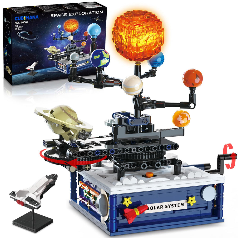 CUBIMANA Solar System rotating model showing orbital motion for curiosity