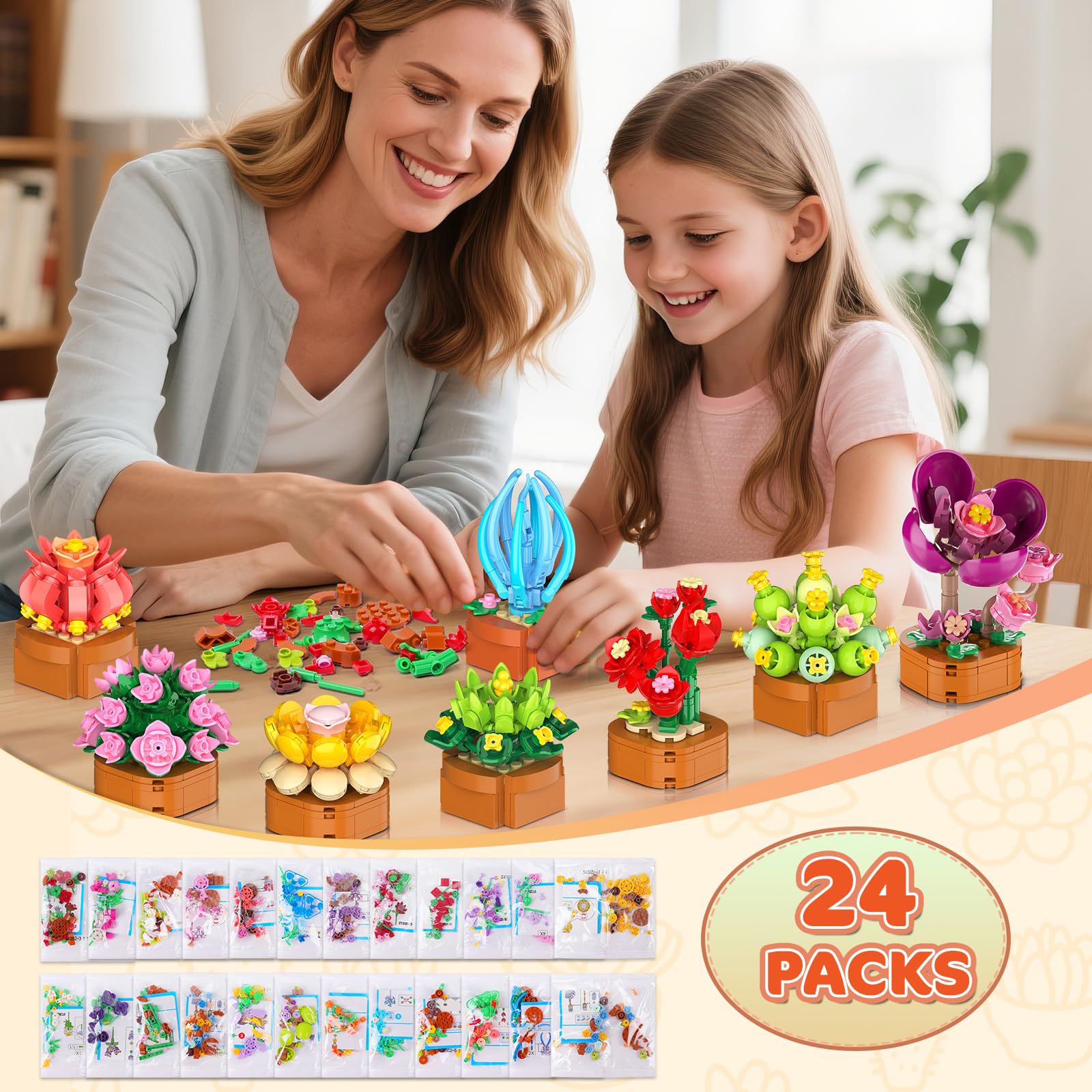 CUBIMANA terracotta pots and blooms enhance home decor.