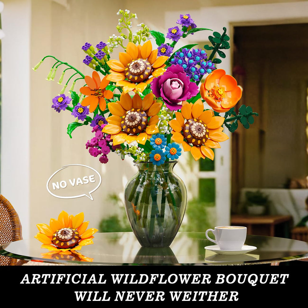 Cubimana sunflowers focus image, ideal desk decor.