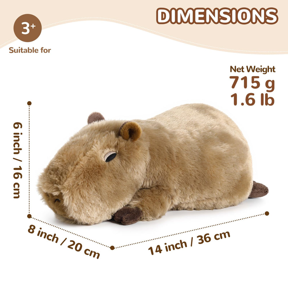 Cuckool Capybara plush microwavable warmth for soothing comfort on chilly days.