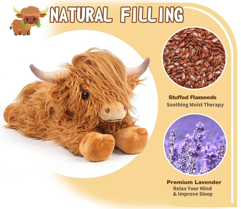 Cuckool Flaxseed-filled heatable plush providing soothing warmth.