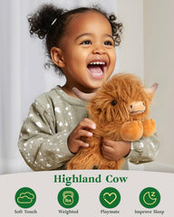 Cuckool Highland Cow plush suits kids and adults as a charming keepsake.