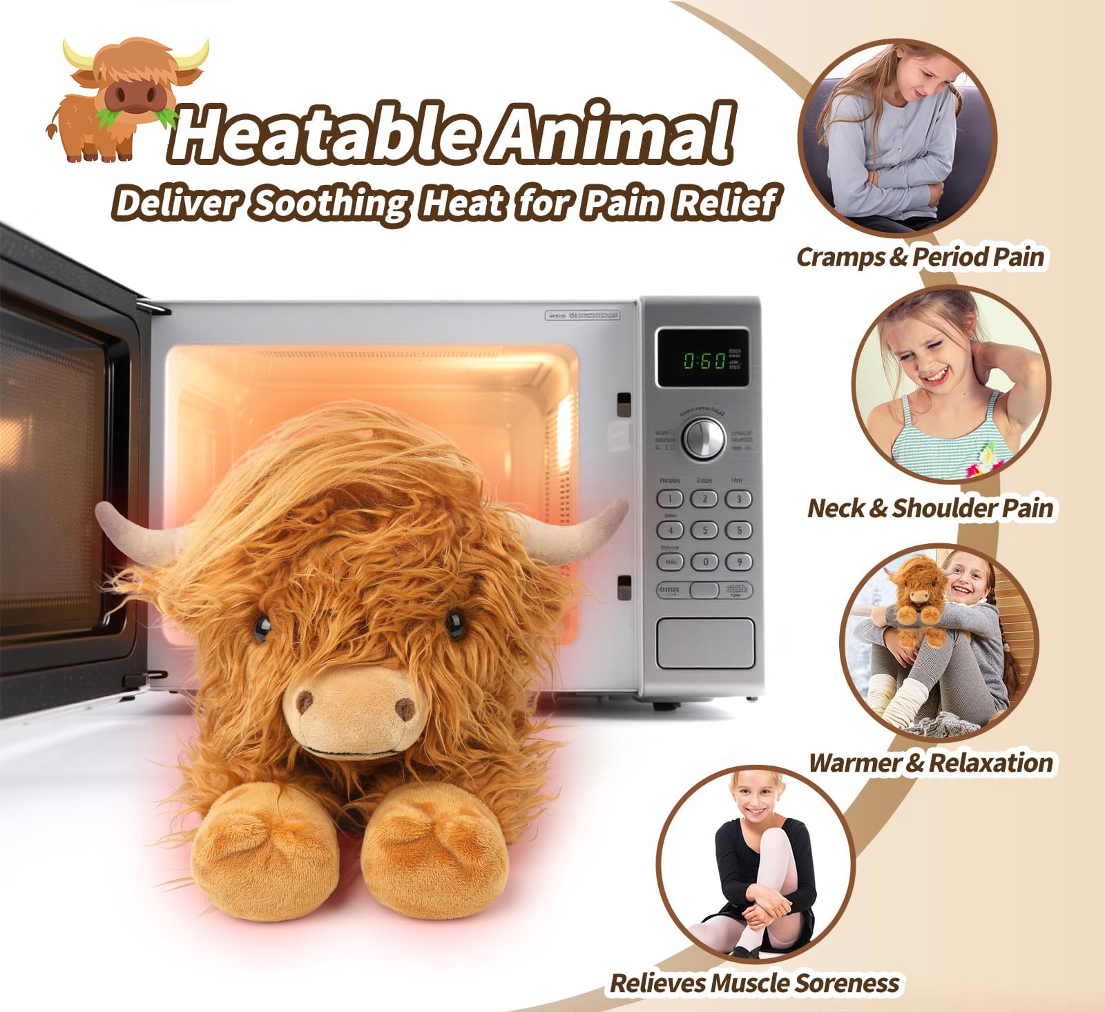 Cuckool Lavender-scented cow plush for calming aromatherapy moments.