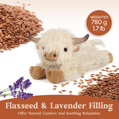 Cuckool Highland Cow plush travels easily for comforting companionship.