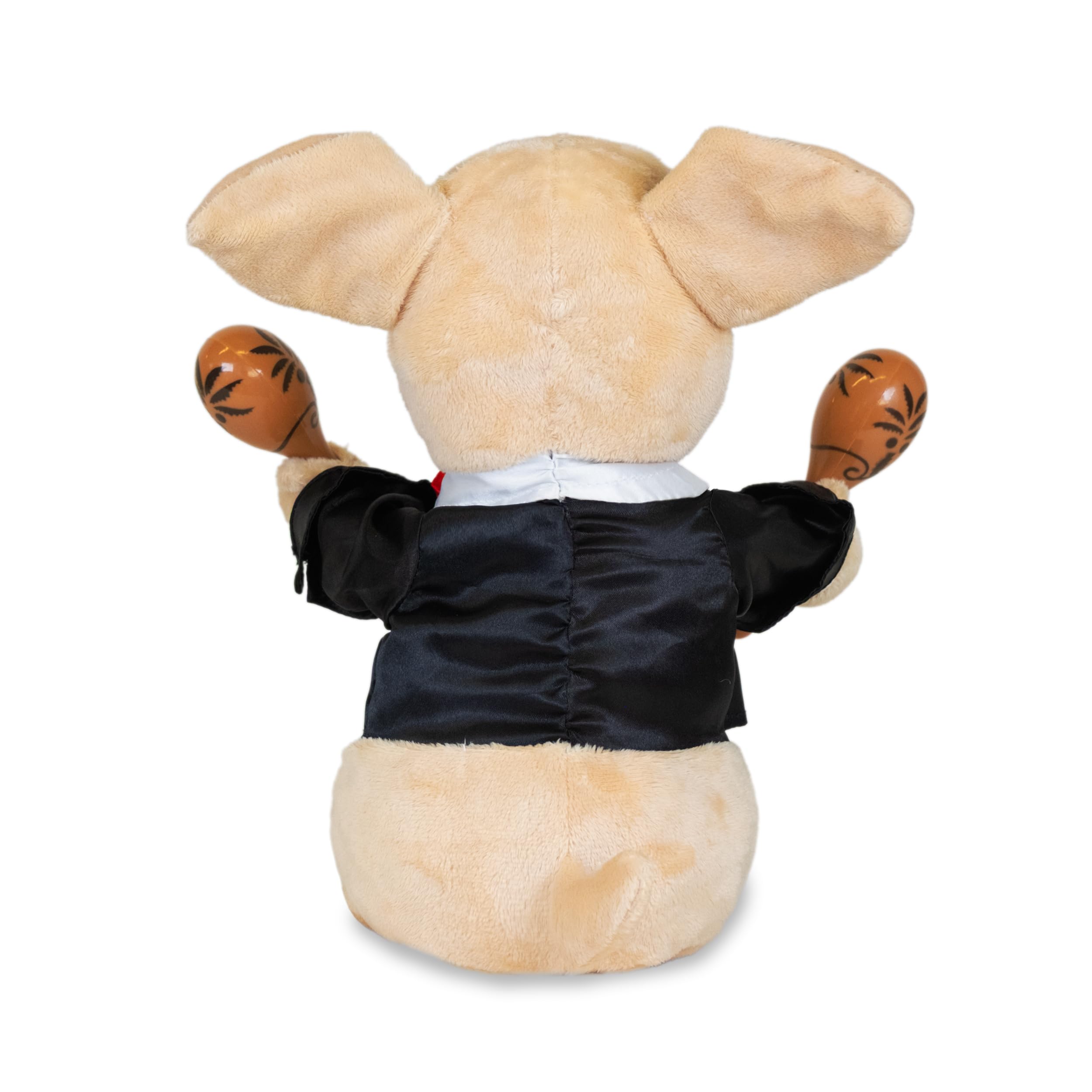 Chuey Bamba's 12-inch plush size for easy display.