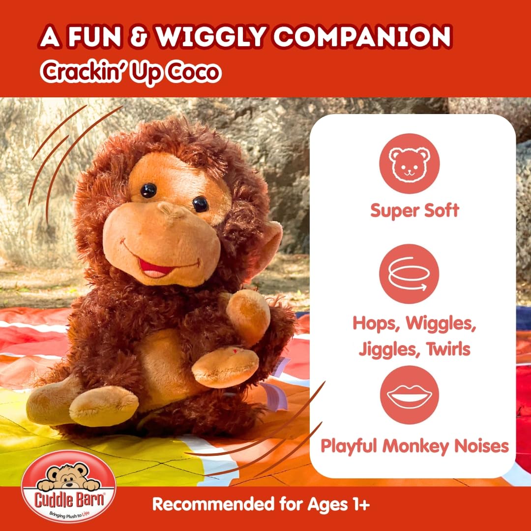 Cuddle Barn Coco soft polyester plush for cuddling
