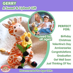 Gerry features a bright flower accent boosting its romantic, playful appeal