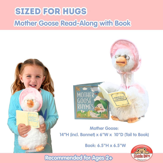 Mother Goose Read-Along plush animates head for interactive rhymes