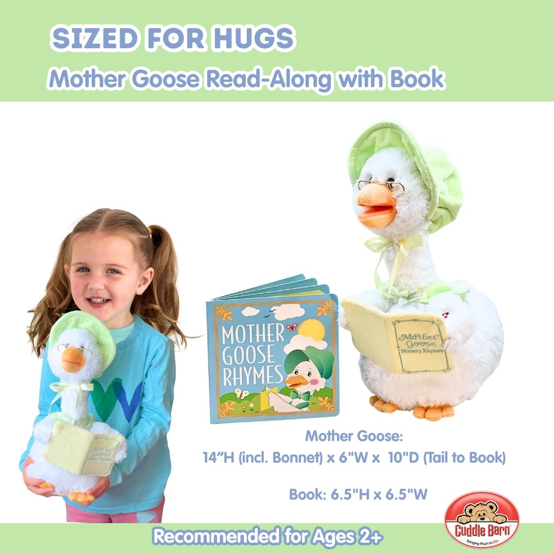 Cuddle Barn Mother Goose Read-Along sage mouth-movement engages children during rhymes