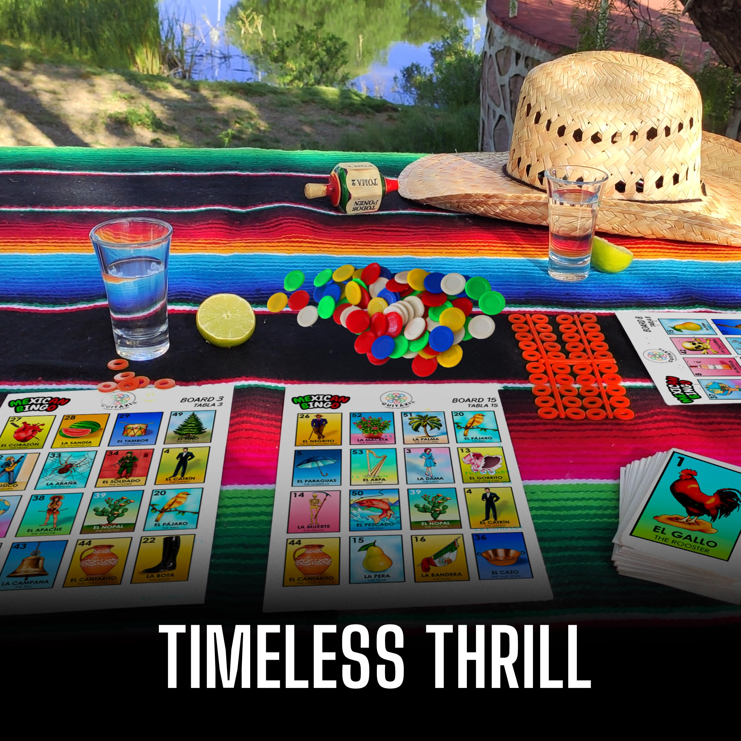 Cuitáxi versatile bingo format fits 20-player groups in any space.