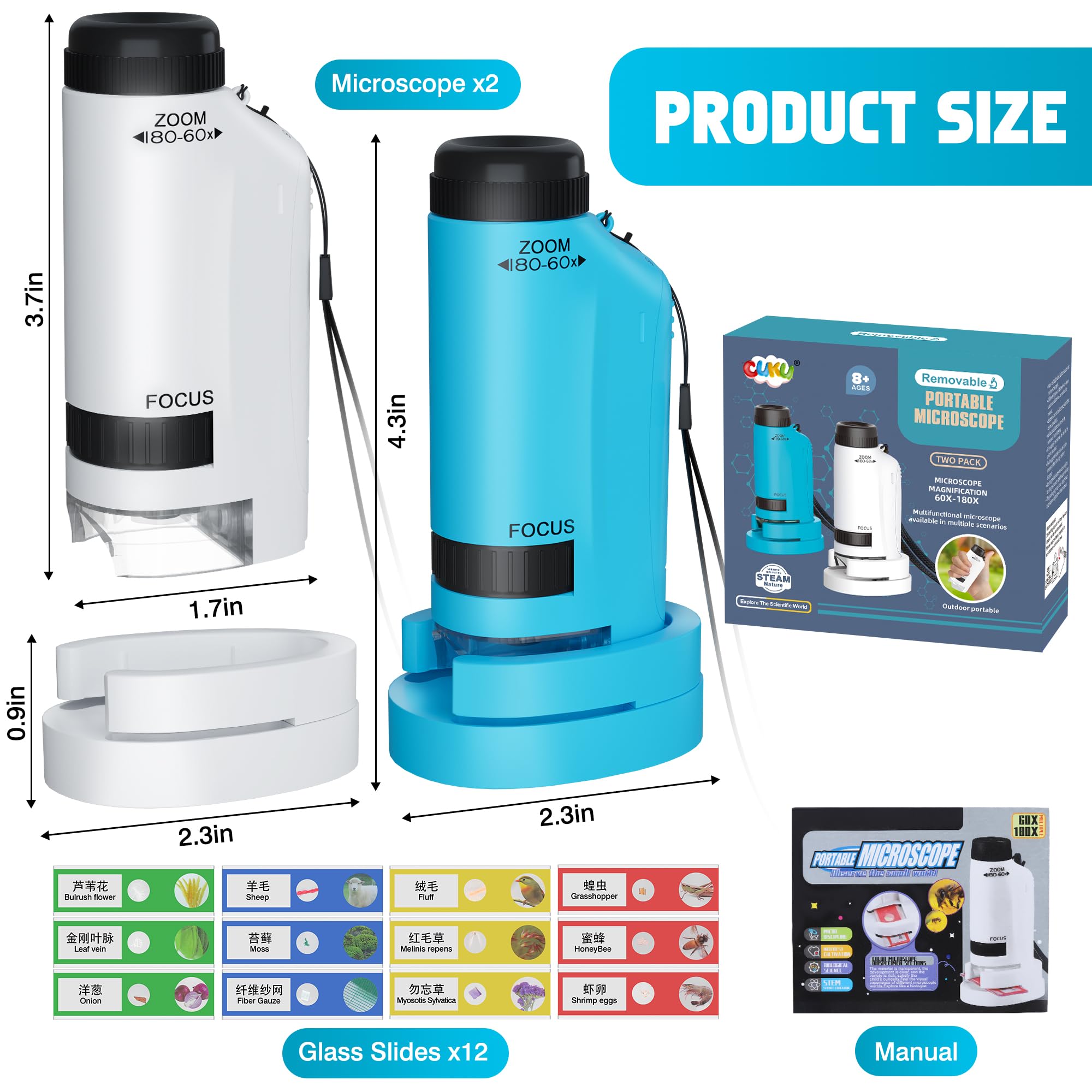 CUKU easy-to-use microscope supports self-directed learning and observation.