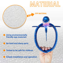 CUKU LED Airplane foam material provides lightweight, safe play.