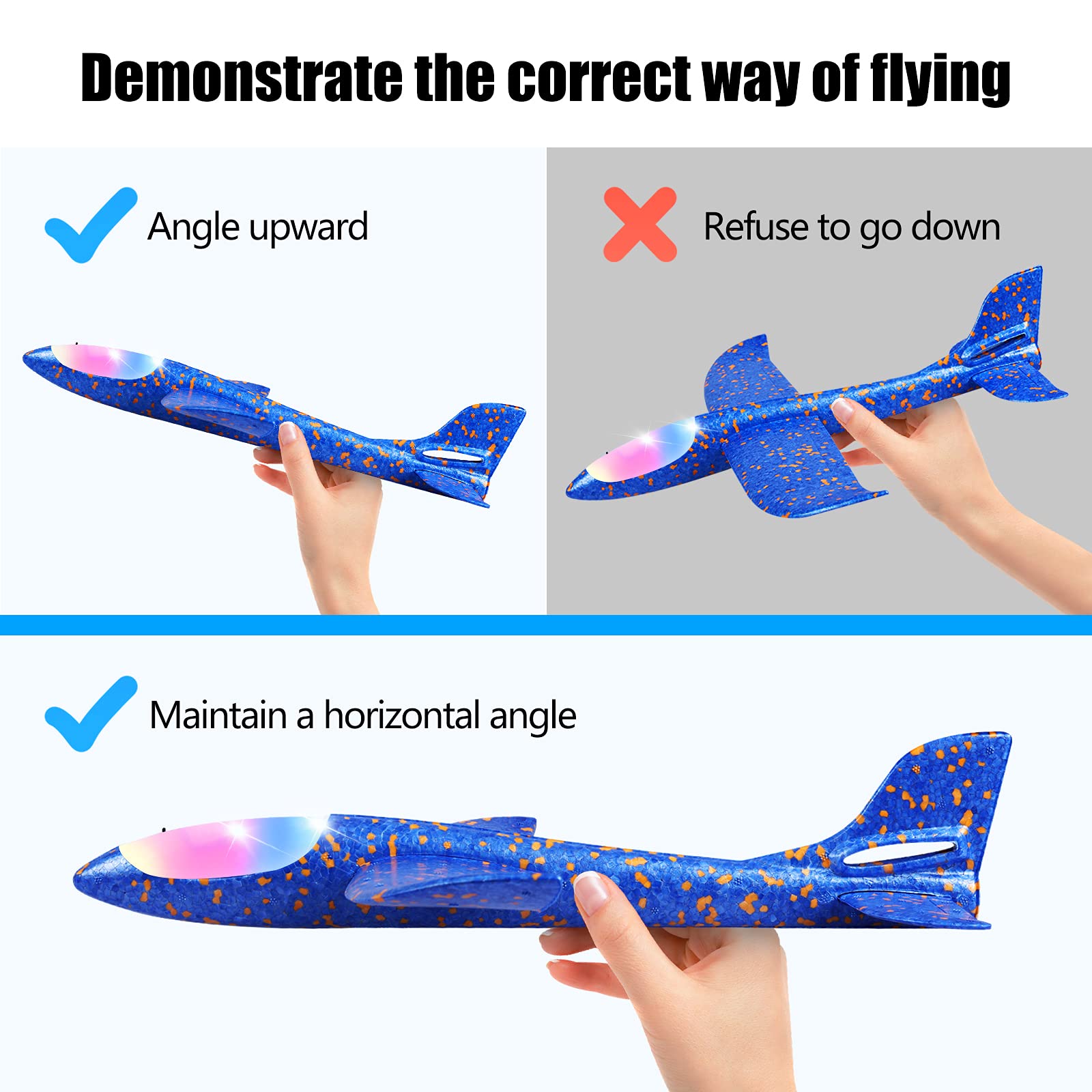 CUKU two flight modes glider demonstrates glide and reverse options