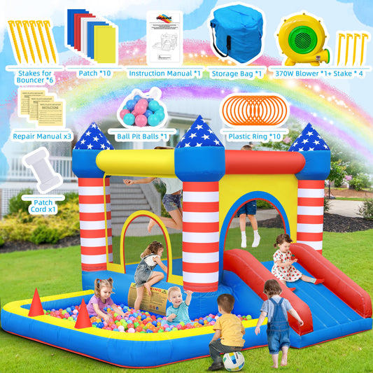 CulaLuva bounce house ball pit shows waterproof design and safe play