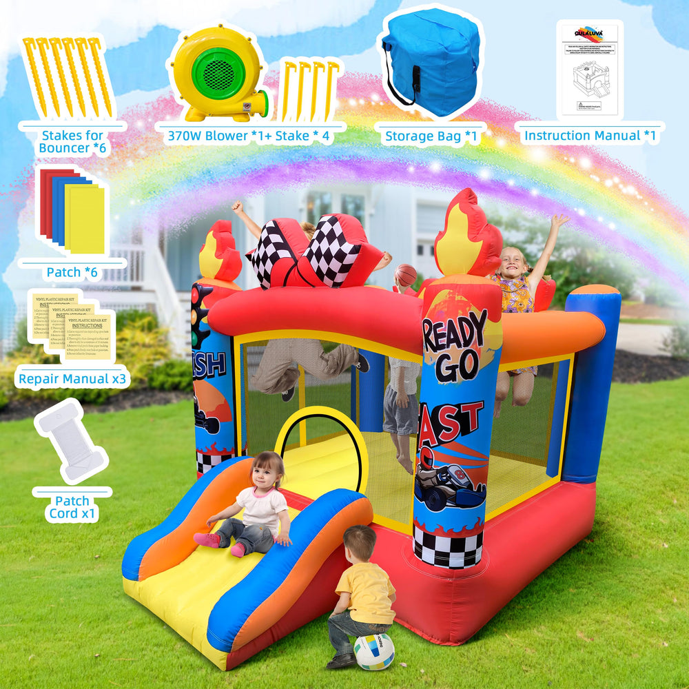 Culaluva bounce house protective mesh; breathable safety feature