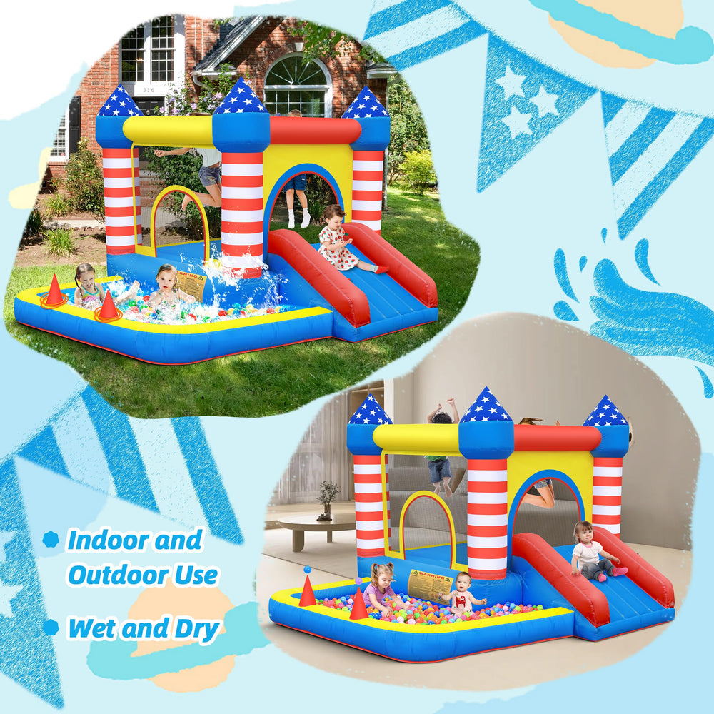 CulaLuva bounce house ring toss for cooperative games