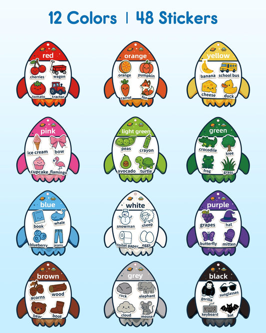 CulinaCraft busy book color pieces placement supports fine motor skills with engaging matching tasks.
