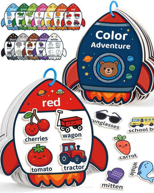CulinaCraft Montessori busy book color sort pages boost color recognition during play.